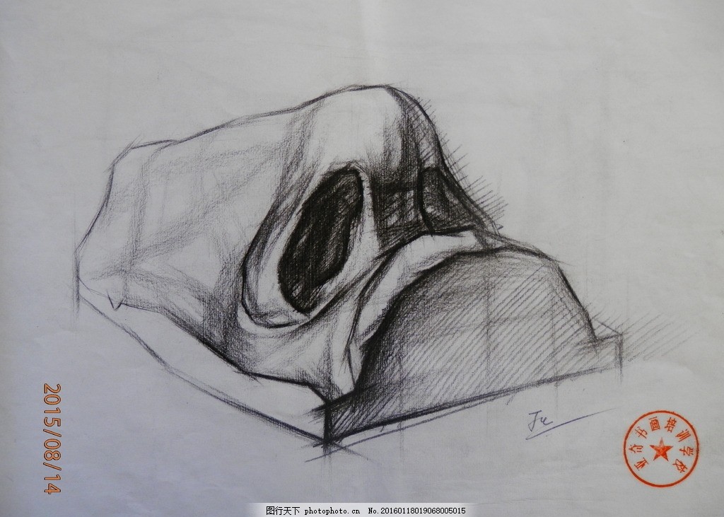 *石膏像与人物结构,明暗临摹写生 *人物头像,半身像及全身