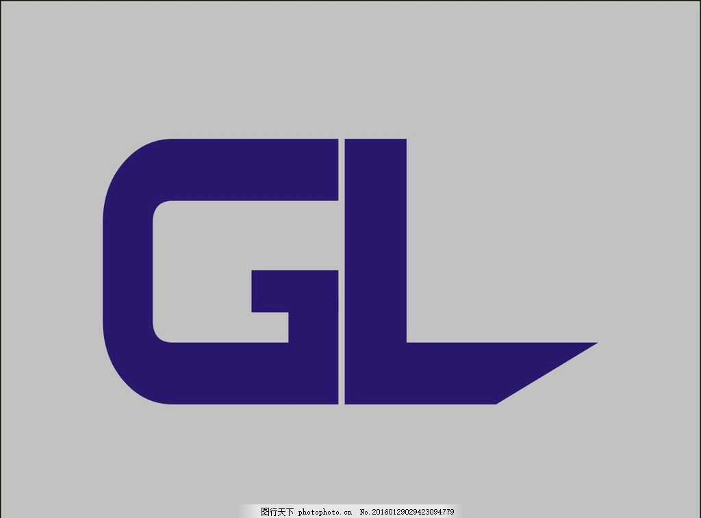 GL字体v字体logo图片设计图片时尚简单 GL字体v字体logo图片设计图片时尚简单