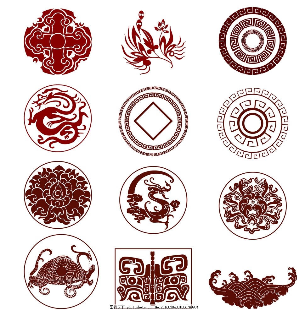 传统纹饰中国风花纹