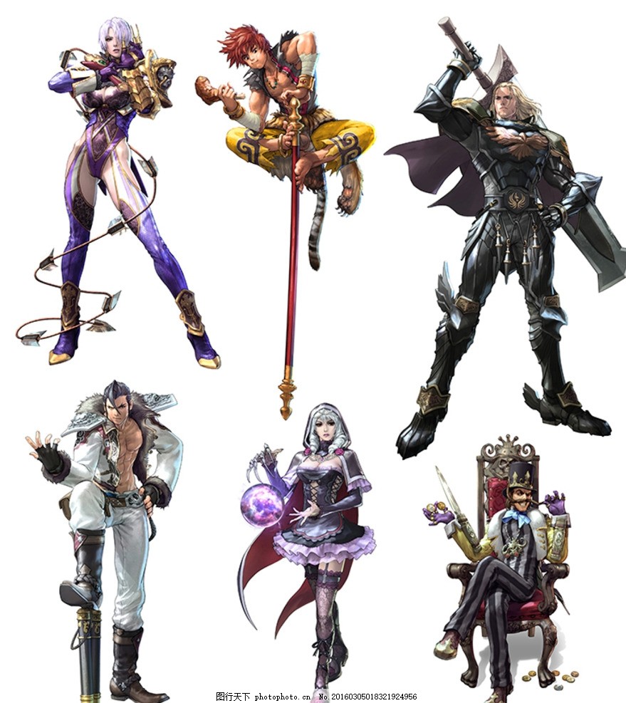 cg动漫人物 cg 动漫 人物 女战士 剑客 剑士 孙悟空 祭司 2d动漫卡通