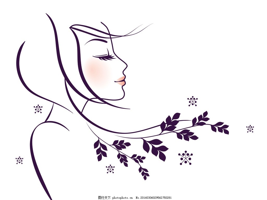 飘逸女,女人 魅力女人 女士 多彩 女人花 喷画 水