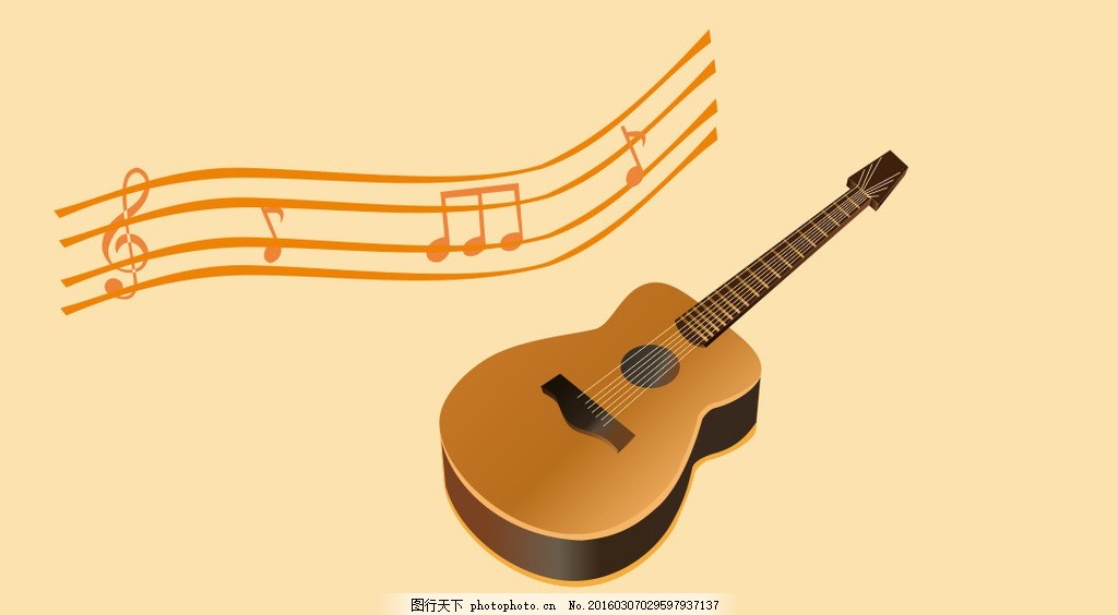吉他矢量图,乐器 音乐符号 摇滚 表演 弹奏乐器