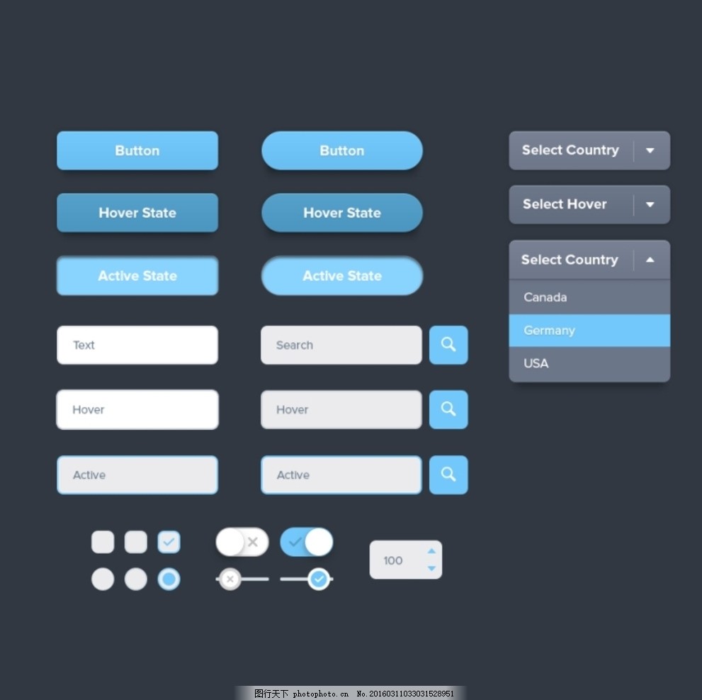 按钮 设计 ui 扁平