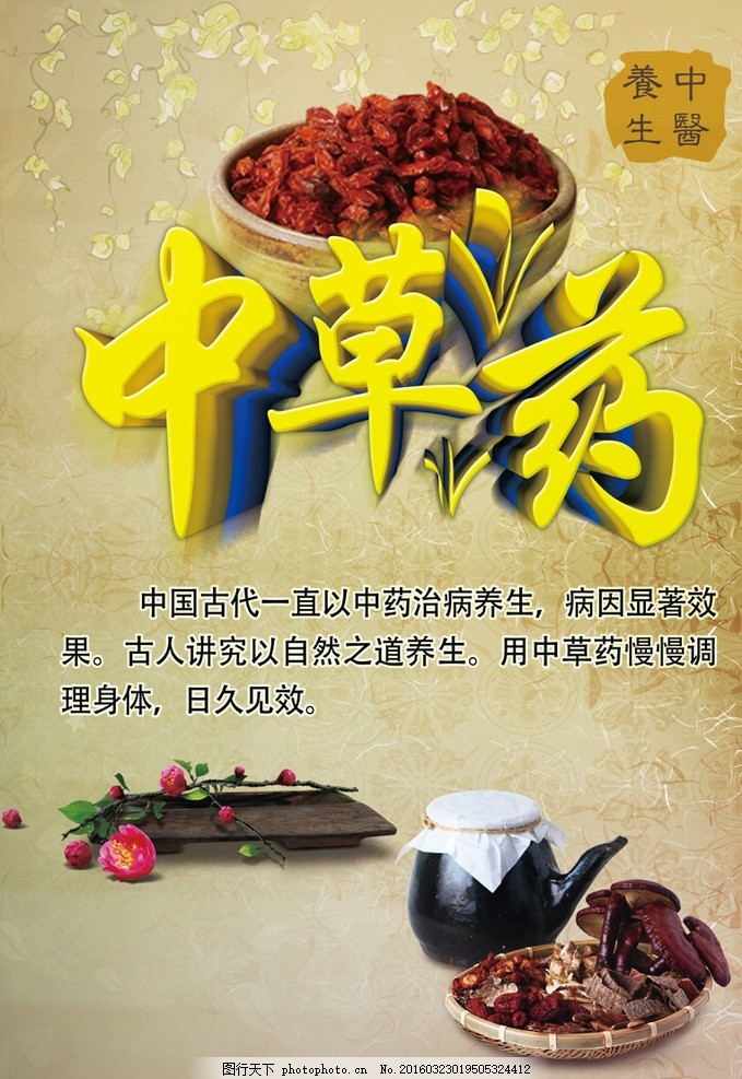 中草药宣传海报
